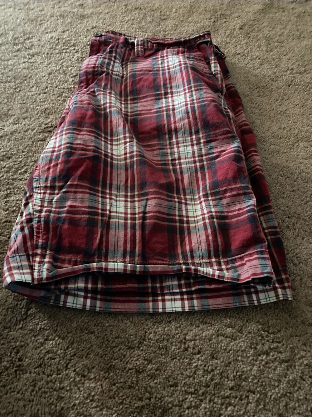 Mens Sonoma plaid casual shorts size40